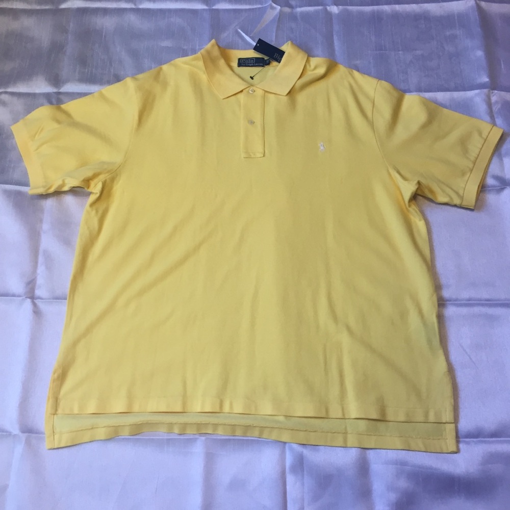 Polo Ralph Lauren men 2x solid yellow NWT